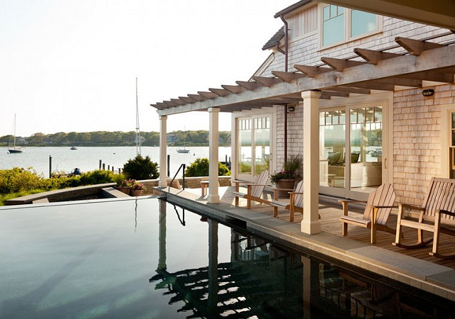 Backyard Ideas. Dream backyard with pool and water views! #Backyard