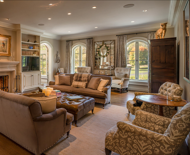 Living Room Layout. Great Furniture Layout in this Living Room. #LivingRoom #Layout #Interiors #HomeDecor