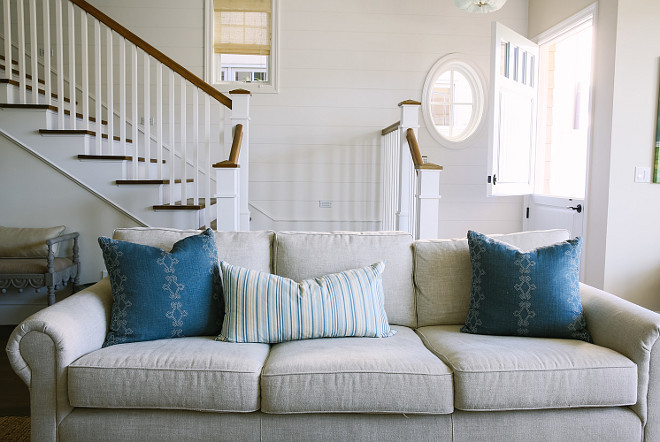 Living Room Blue Pillow Fabric. Living Room Blue Pillow Fabric Ideas. Living Room Indigo Blue Pillow Fabric. The blue pillows are custom. The pillows fabric are from Hollywood at Home. Rita Chan Interiors. 