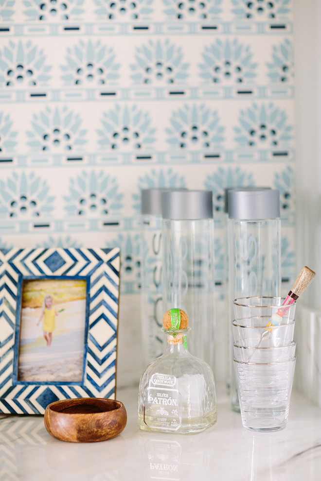 Bar Decor Ideas. Indigo Bar Decor. #BarDecor Rita Chan Interiors.