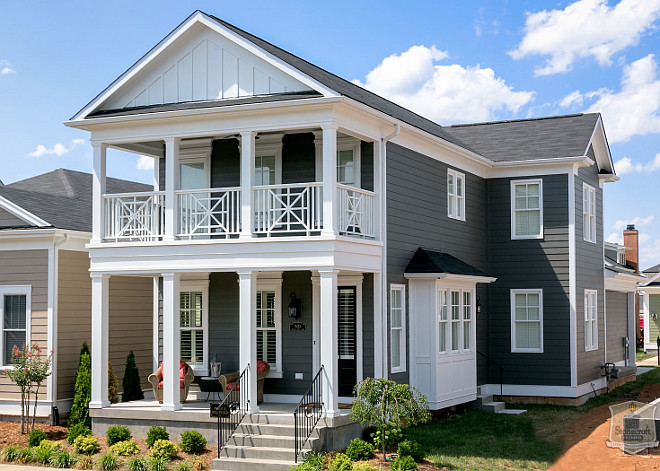 Charcoal Gray Home Exterior Paint Color. Charcoal Gray Home Exterior. Charcoal Gray Home Exterior Paint Color Ideas. #CharcoalGray #HomeExterior #PaintColor Stonecroft Homes.