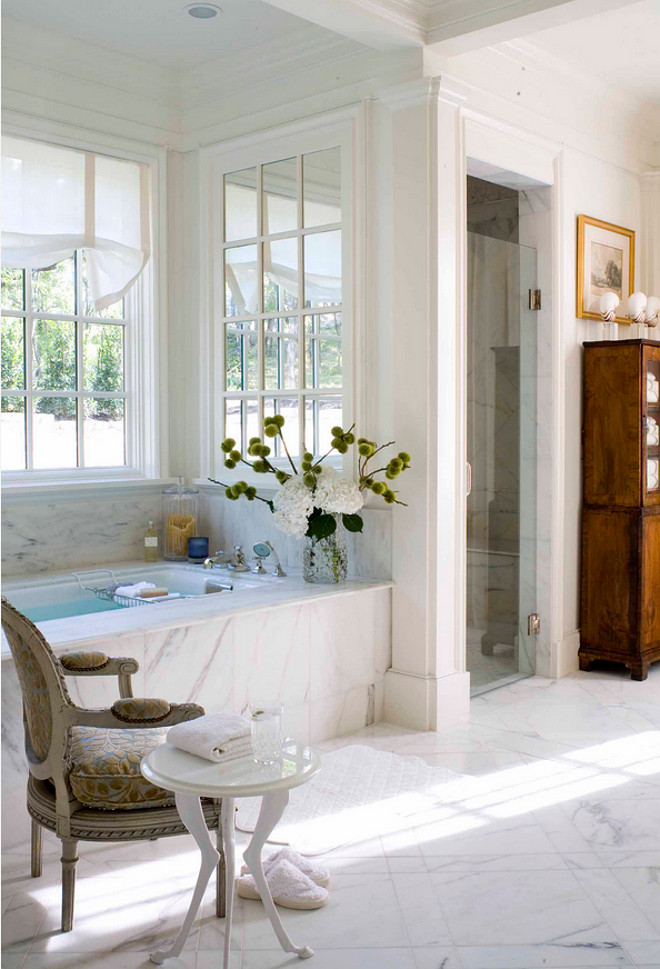 Bath Nook. Bath Nook with window. Cozy Bath Nook ith window and mirror. #BathNook #Bath #Nook Period Homes, Inc.