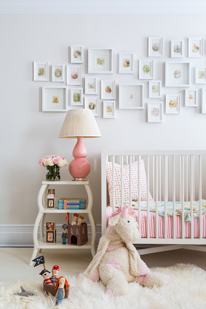 Benjamin Moore Bone White. White Nursery Paint Color. Bone White Benjamin Moore. #BenjaminMooreBoneWhite #BenjaminMoorePaintColors Chango & Co. Photo by Ball & Albanese.