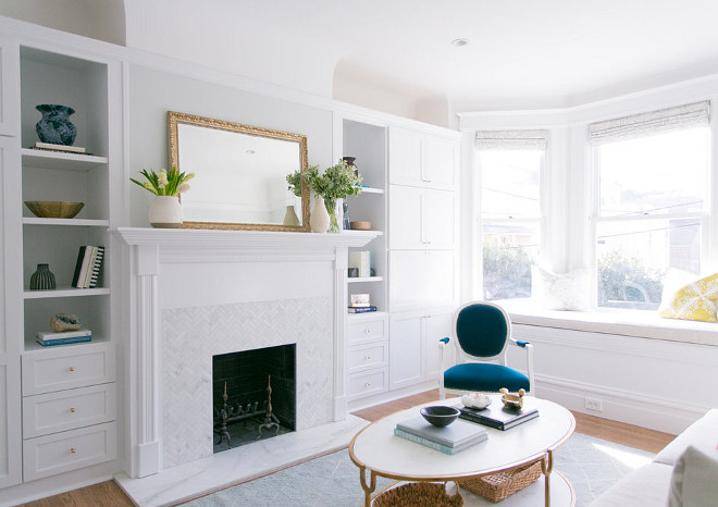 Benjamin Moore White. Benjamin Moore White. Benjamin Moore White Paint Color. Benjamin Moore White #BenjaminMooreWhite Braun + Adams Interiors.