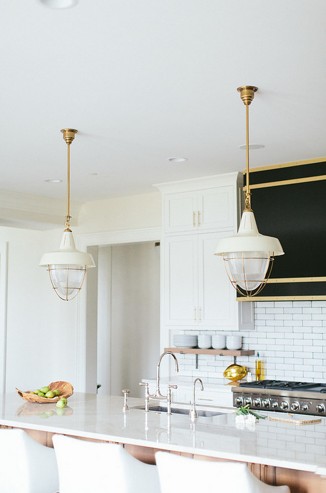 Henry Industrial Hanging Light Pendant. Circa Lighting Henry Industrial Hanging Light Pendant. Thomas O' Brien Henry Industrial Hanging Light Pendant in Hand-Rubbed Antique Brass. #HenryIndustrialHangingLightPendant #HenryIndustrialPendants #HenryIndustrialLighting Kate Marker Interiors. 