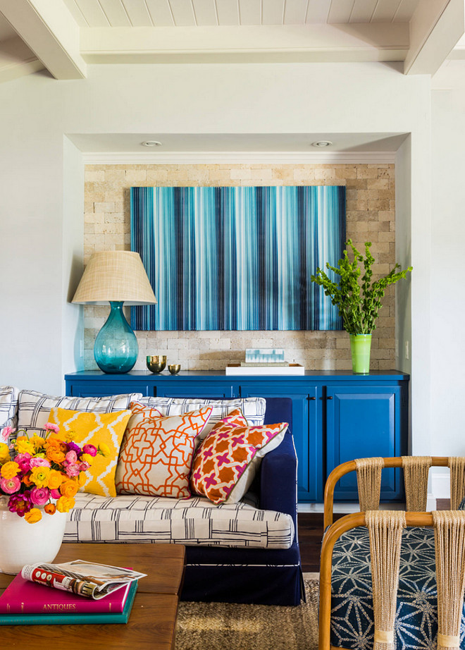 Colorful Interior Ideas. Colorful Interiors. Colorful Coastal Interiors. #ColorfulInteriors Andrew Howard Interior Design.