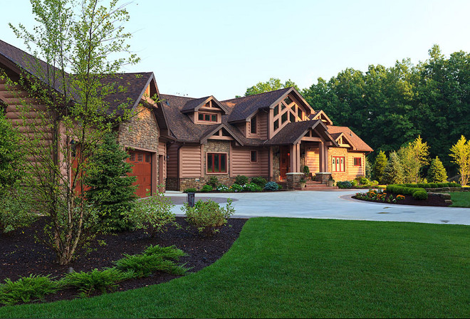 Large log homes. Large log home ideas. Large log home design. Large log home pictures. Large log home photos. #Largeloghome Wisconsin Log Homes Inc.