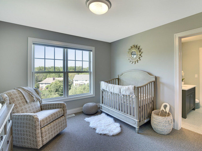 Neutral Nursery. Neutral Nursery Ideas. Neutral Nursery with grays, whites and gold. #NeutralNursery Spacecrafting Photography. Carl M. Hansen Companies.