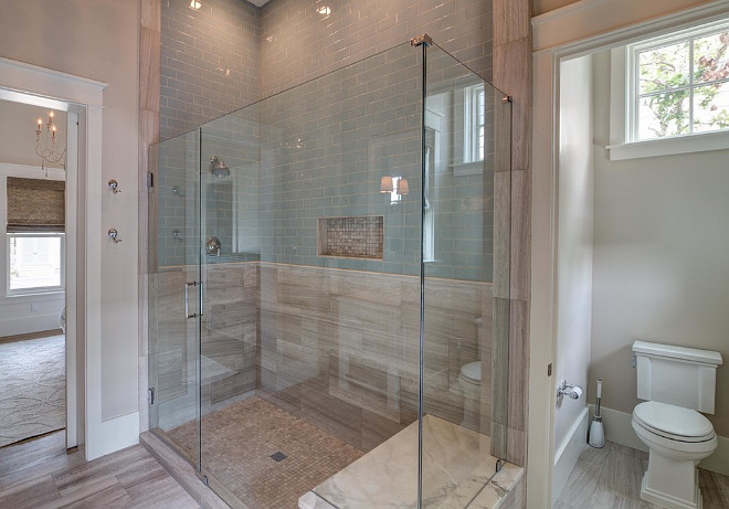 Shower Tile Combination. Shower Tile Combination Ideas. Shower Tile Combination #ShowerTileCombination #ShowerTile 30A Interiors