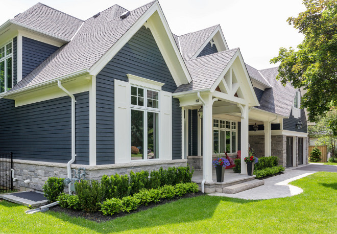 Navy home exterior with white trim. Navy Home exterior. Navy Home exterior paint color. Navy Home with white trim exterior. Navy Home with white trim exterior paint color #NavyHomeExterior #NavyHomeExteriorPaintColor #NavyHomeExteriorIdeas #NavyHomewhitetrim David Small Designs