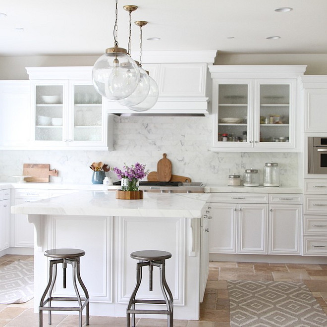 Kitchen Lighting. Kitchen island lighting. Kitchen lighting over island are the Reeves Pendants from Arteriors. #KitchenLighting #KitchenPendantLighting #KitchenLightingIdeas #KitchenIslandLighting Becki Owens