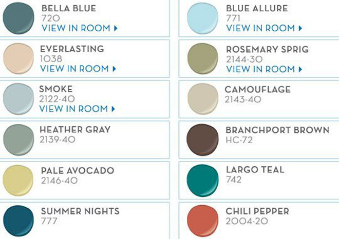 Benjamin Moore Floor And Patio Paint Color Chart