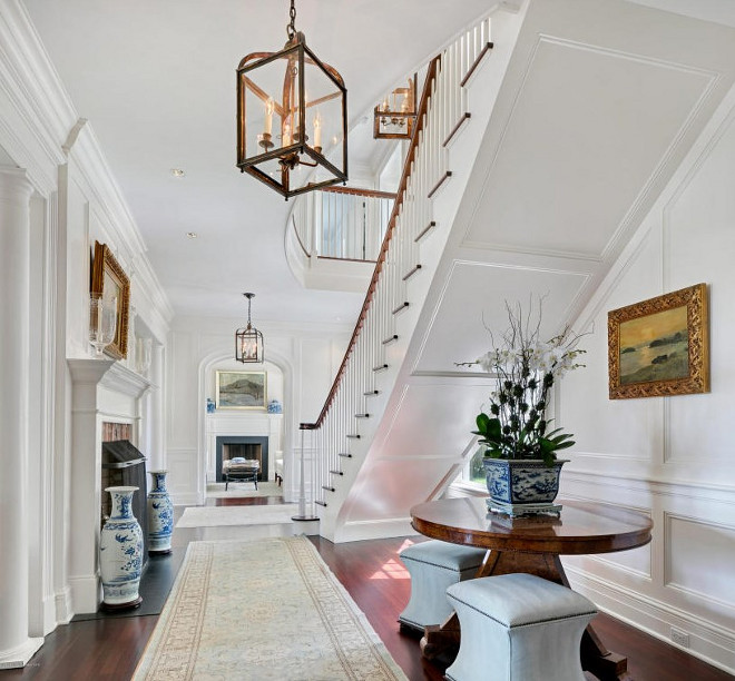 Foyer wainscoting. Foyer paneling wainscoting. Foyer paneling wainscoting ideas. Traditional Foyer paneling wainscoting #Foyer #paneling #wainscoting Christie's Real Estate