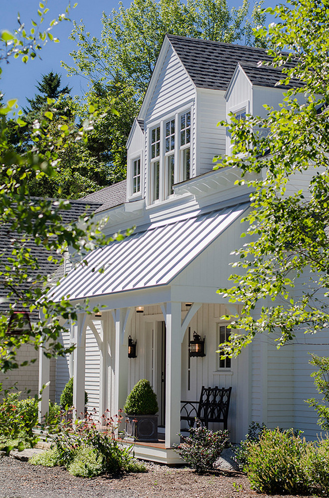 Front Porch. Front Porch with Metal Roof. Front Porch #FrontPorch Banks Design Associates, LTD & Simply Home