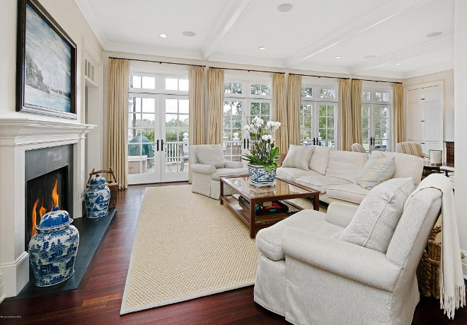 Living Room French door and Transoms. Living Room French doors and Transoms. Neutral Living Room French doors and Transoms #LivingRoom #FrenchdoorsTransoms Christie's Real Estate