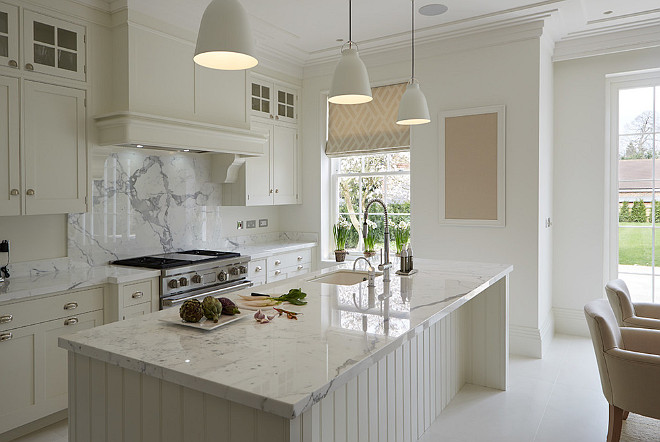 Hand Painted Kitchen in Cool Whites. Hand Painted Kitchen in Cool Whites. Beautiful Kitchen Hand Painted Kitchen in Cool Whites #HandPaintedKitchen #CoolWhites Mark Wilkinson Kitchens, Harrogate