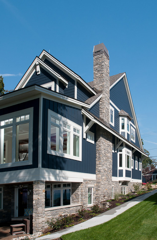 Home Exterior. Siding and Stone exterior. Siding and Stone exterior ideas. Stone is Black River Ashlar. #Siding #Stone #Homeexterior #Sidingandstoneexterior #BlackRiverAshlar