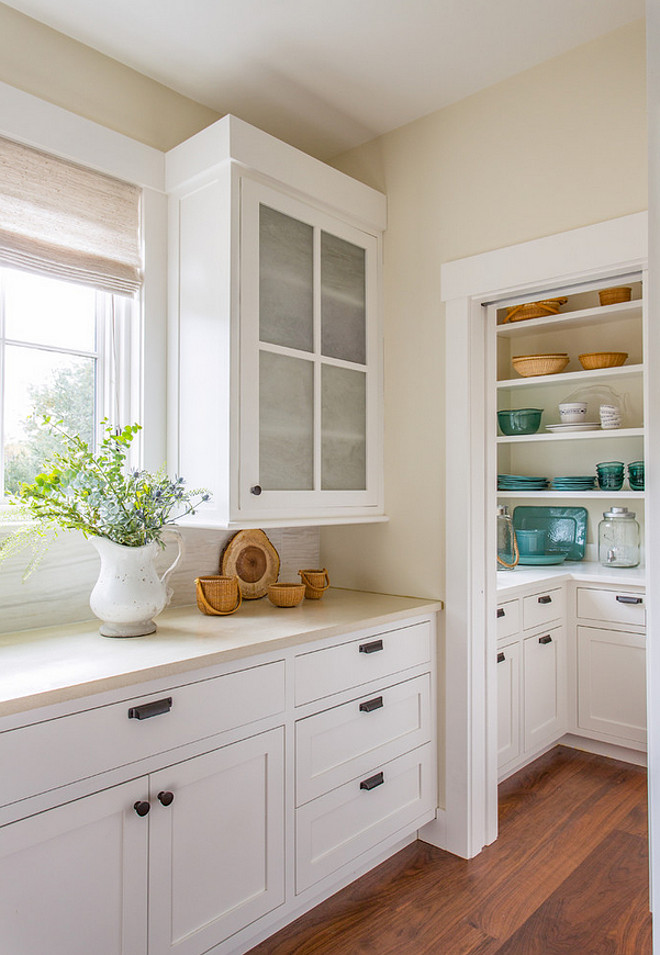 Kitchen pantry. Kitchen opens to small pantry. Kitchen to pantry transition ideas. Kitchen pantry. #kitchen #pantry #Kitchenpantry Martha's Vineyard Interior Design