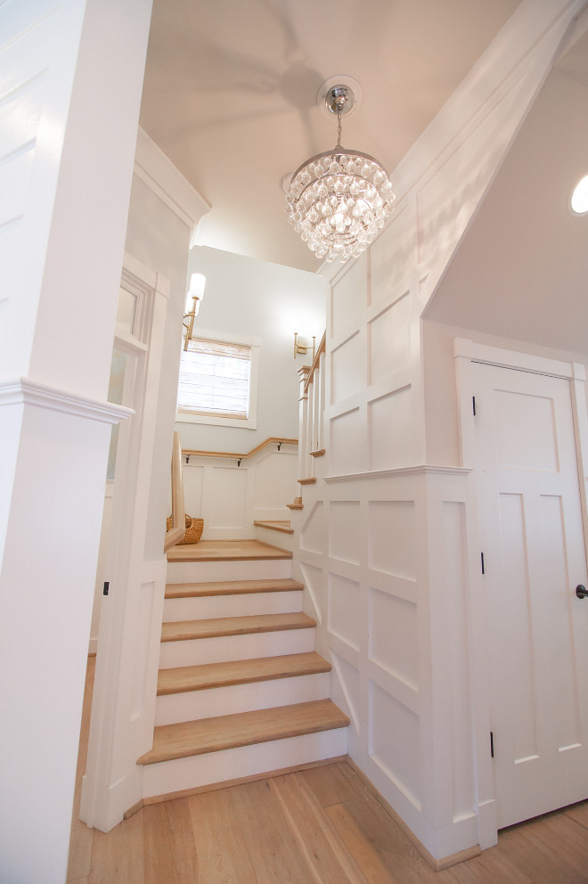 Stairway Wainscoting. Stairway Wainscoting Ideas. Stairway Wainscoting and Flooring. Stairway Wainscoting Height. Stairway Wainscoting #StairwayWainscoting 