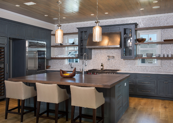 Kitchen Floating Shelves. Kitchen Floating Shelves over Window. Kitchen Floating Shelving. Kitchen shelves. Floating Shelves #Kitchen #FloatingShelves #KitchenShelves #Kitchenshelving #Kitchenfloatingshelves #kitchenfloatingshelf #openshelves Interiors by Courtney Dickey of TS Adams Studio