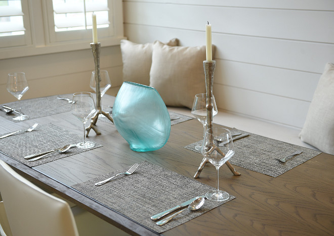 Simple tablescape ideas. Interiors by Courtney Dickey of TS Adams Studio. 
