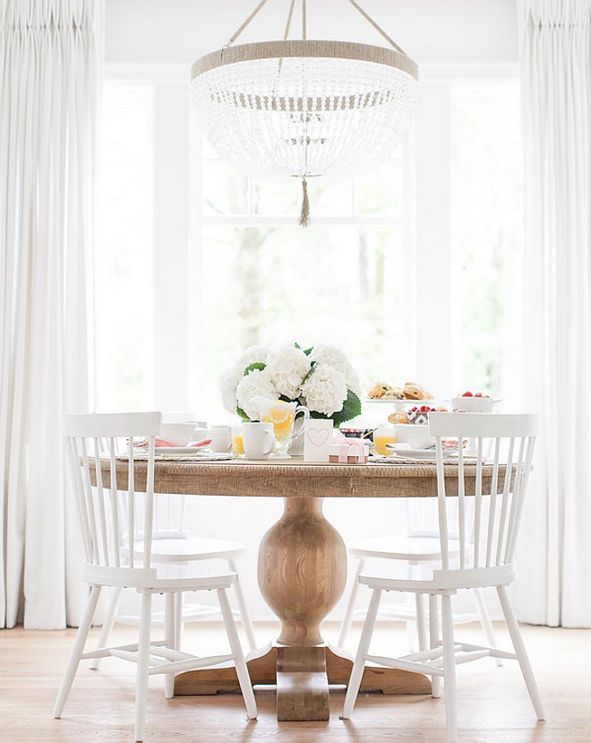 Dining Room. Dining Room Round Table. Dining Room White Chairs. Dining Room Ro Sham Beaux Chandelier. #DiningRoom #DiningRoomRoundTable #DiningRoomWhitechairs #DiningRoomwhitechair #DiningRoomRoShamBeaux #RoShamBeaux #Chandelier Monika Hibbs