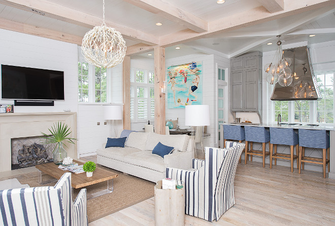 Beach house interiors. Beach house interiors. Beach house interiors. Beach house interior ideas. Beach house interior ideas and photos. Beach house interiors #Beachhouseinteriors #Beachhouse #interiors Interiors by Courtney Dickey of TS Adams Studio. 