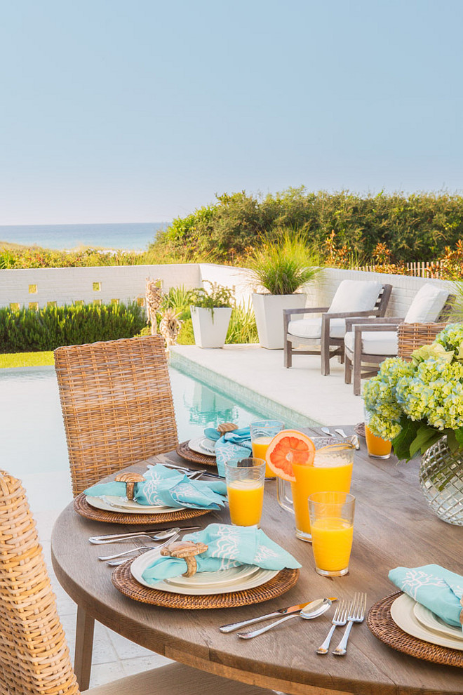 Beach house patio