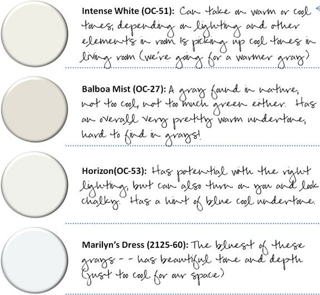 Best Benjamin Moore Neutral Colors explained. Benjamin Moore Intense White. Benjamin Moore Balboa Mist. Benjamin Moore Horizon. Benjamin Moore Marilyn's Dress. 