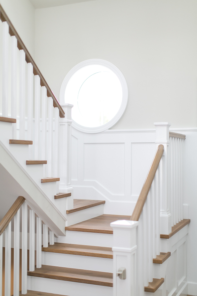 Benjamin Moore Decorator's White with Benjamin Moore Revere Pewter. This is a color combo I often recommend to my own clients as well: Benjamin Moore Decorator's White with Benjamin Moore Revere Pewter. #BenjaminMooreDecoratorsWhite #BenjaminMooreReverePewter Churchill Design