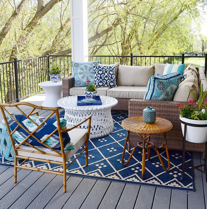 Patio decor and furniture. Sita Montgomery Interiors