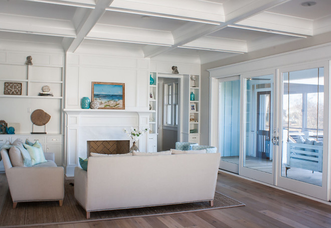 Open floor plan concept family room. Missing Console and end table in this photo. Furniture is Lee Industries. #livingroom #openconcept