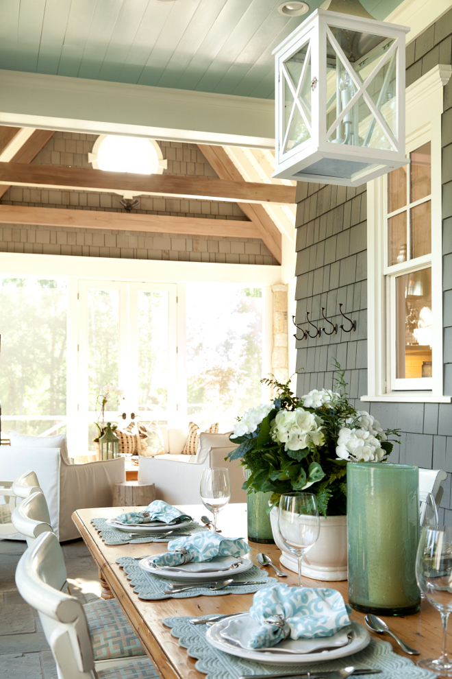Outdoor tabletop ideas. T.S. Adams Studio. Interiors by Mary McWilliams from Mary Mac & Co.
