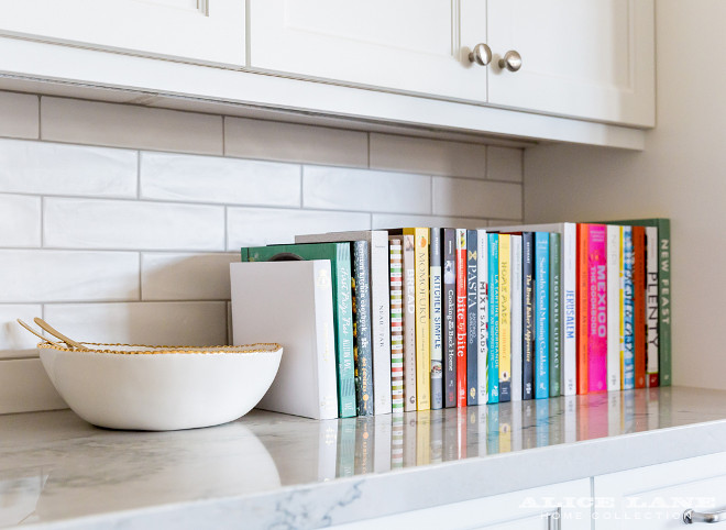 Recipe Books on countertop. How to display recipe books in your kitchen. You don't need to have a specific place for your recipe books. Placing them on the counter brings color and beauty to your kitchen. Recipe Book on Countertop. Displaying recipe books. #Kitchen #RecipeBooks #countertop #displayingrecipebooks