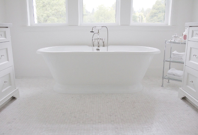 Bathroom Floor Tile. Bathroom Floor Tile is Jeffrey Court Chapter 16- Metropolitan Grey #16510. #Bathroom #Floor #Tile jshomedesign