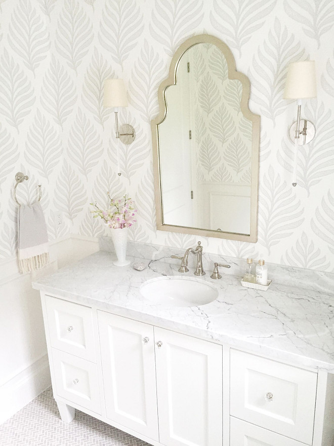 Bathroom Mirror. Bathroom Mirror. Bathroom Mirror- Layla Grayce- Silver leaf #BathroomMirror #Bathroom #Mirror jshomedesign