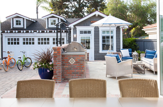 Detached Garage Backyard and Patio showcasing the detached garage. #DetachedGarage #Garage #Backyard #patio Flagg Coastal Homes