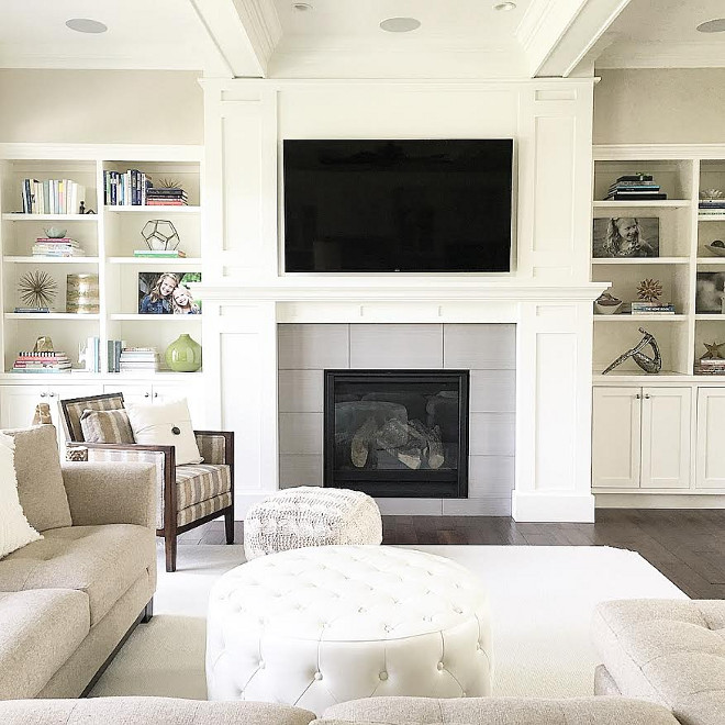 Living room fireplace built in. Neutral Living room fireplace built in decorating ideas. Neutral Living room fireplace built in #Livingroom #fireplace #builtin