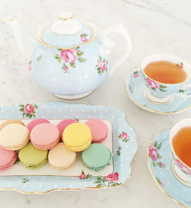 Tea set. Beautiful tea set from Royal Albert. #Teaset #tea #RoyalAlbert jshomedesign