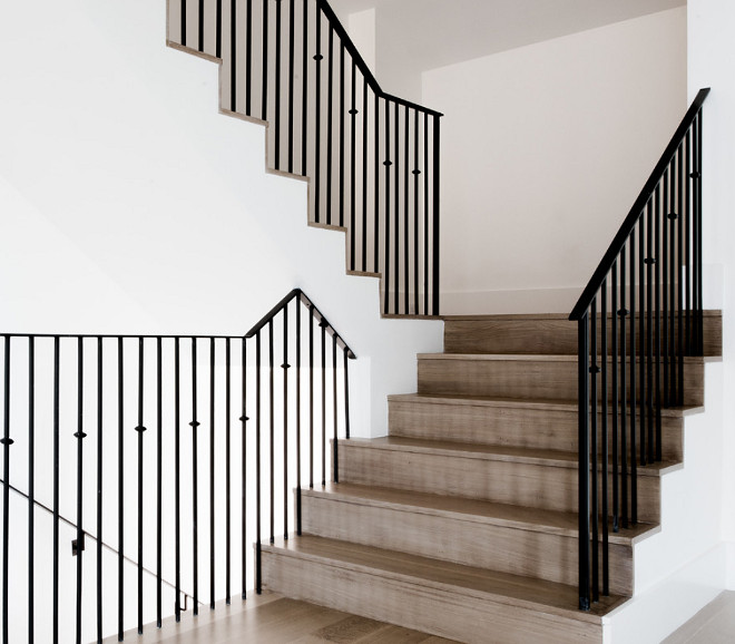 White Oak Staircase Flooring. White Oak Staircase Flooring with matte clear, water-based stain. The stain is a matte, clear water-based stain with some white added. #WhiteOak #Flooring #StaircaseFlooring #WhiteOakStaircase #WhiteOakFlooring #matteclearfinish #waterbasedstain Coats Homes