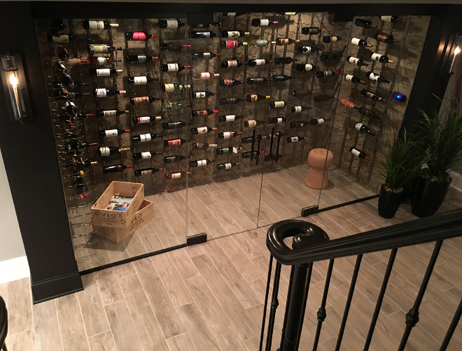 Basement Wine Cellar. Modern Basement Wine Cellar #modernwinecellar #winecellar #basement Beautiful Homes of Instagram Sumhouse_Sumwear