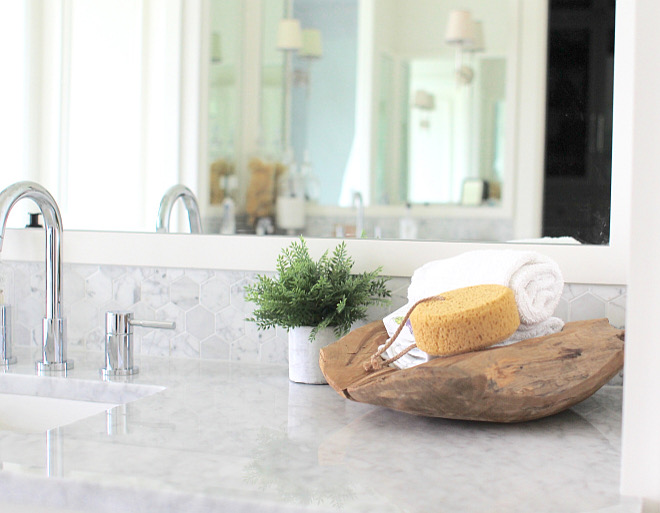 Countertops are Carrera marble. Bathroom Countertops are Carrera marble. #Bathroom #Countertops #Carreramarble bathroom-carrera-marble-countertop Home Bunch's Beautiful Homes of Instagram curlsandcashmere