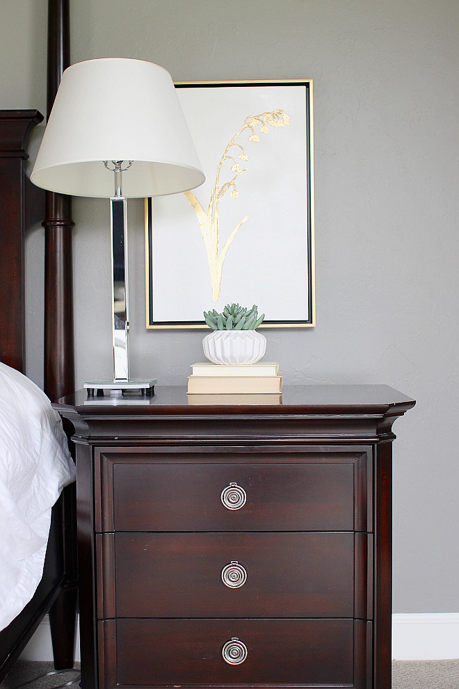 Nightstand is by Lane Furniture. bedroom-nighstand-art Home Bunch's Beautiful Homes of Instagram curlsandcashmere