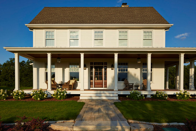 Benjamin Moore Icicle. Benjamin Moore Icicle. Benjamin Moore Icicle. White farmhouse exterior paint color. Benjamin Moore Icicle. #BenjaminMooreIcicle #Whitefarmhouse #Whitefarmhouseexterior #paintcolor benjamin-moore-icicle Hendel Homes