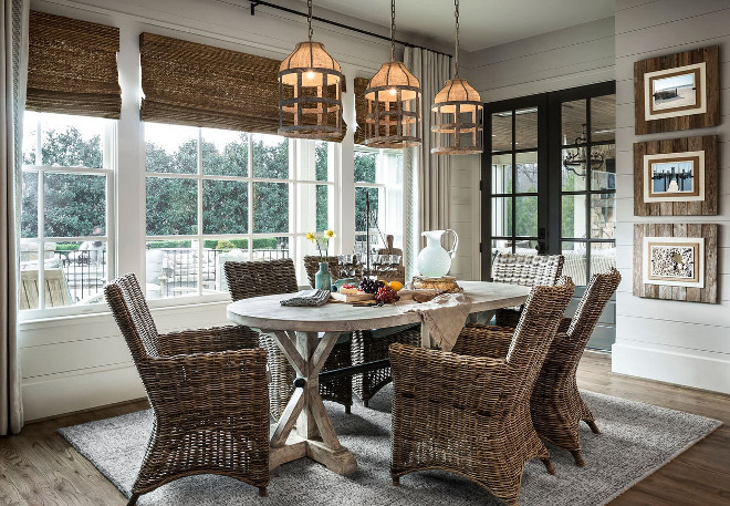 coastal farmhouse dining room ideas