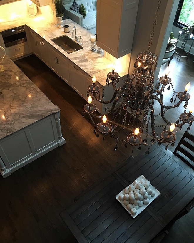 Chandelier. Eating Area Chandelier: The Omni Chandelier in Smoke By Z Gallerie. #Chandelier Beautiful Homes of Instagram Sumhouse_Sumwear