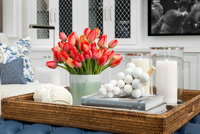 Coffee Table Styling. How to decorate and accessorize your coffee table like an interior designer. Coffee Table Styling. #CoffeeTableStyling Robert Frank Interiors. Clark Dugger Photography