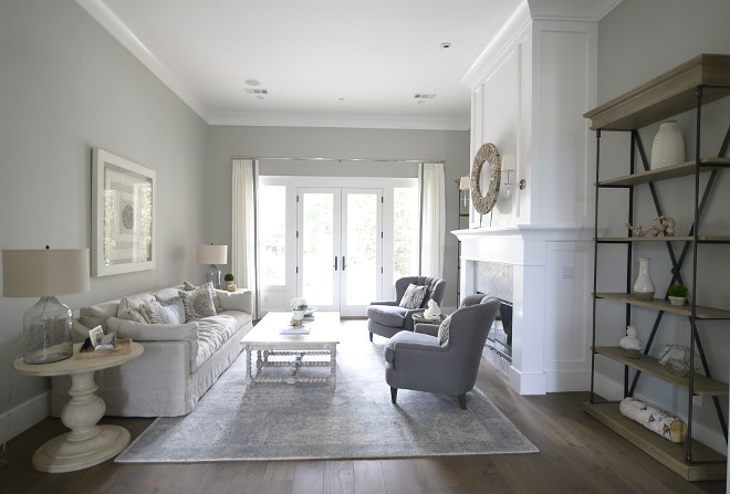 Grey living room. If you like white and grey together, chances are that you will love this neutral living room. #whiteandgreyinteriors #greylivingroom grey-living-room Eye for the Pretty