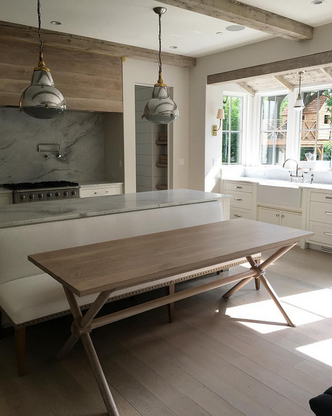 Kitchen x-leg table and banquette. Kitchen table banquette. Gorgeous new kitchen with Kitchen x-leg table and banquette. #Kitchenxlegtable #banquette #xlegtable kitchen-table-kitchen-island-table 