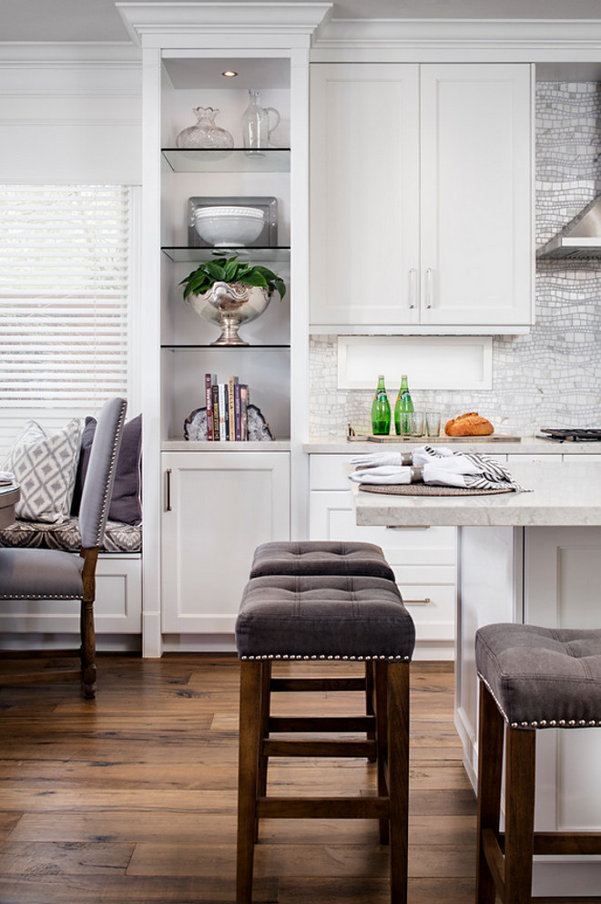 Kitchen Cabinet with Glass Shelves. Kitchen Cabinet with Glass Shelves. #KitchenCabinet #GlassShelves open-kitchen-cabinet Tracy Lynn Studio